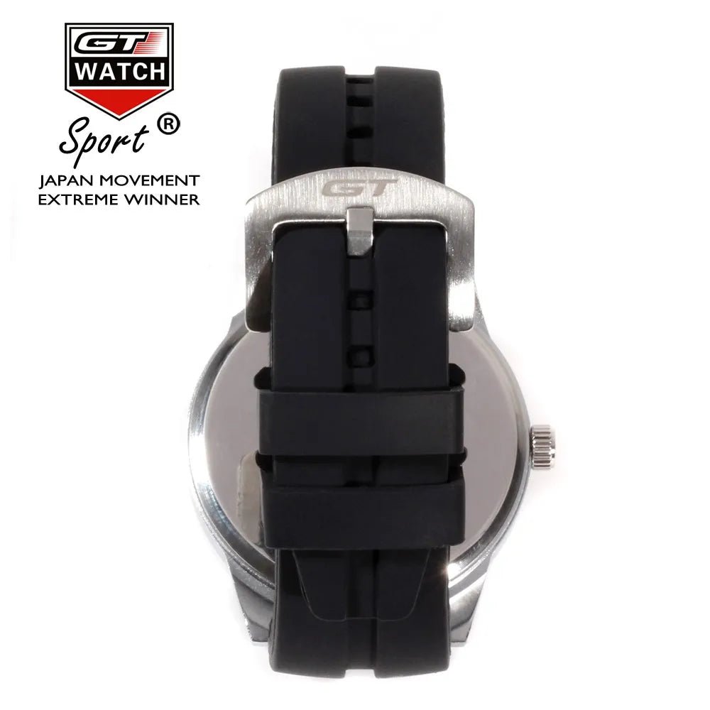 GT Watch Men Fashion Brand Watches Germany Flag F1 Sport Watches Silicone Strap Quartz-Watch relogio masculino reloj hombre.