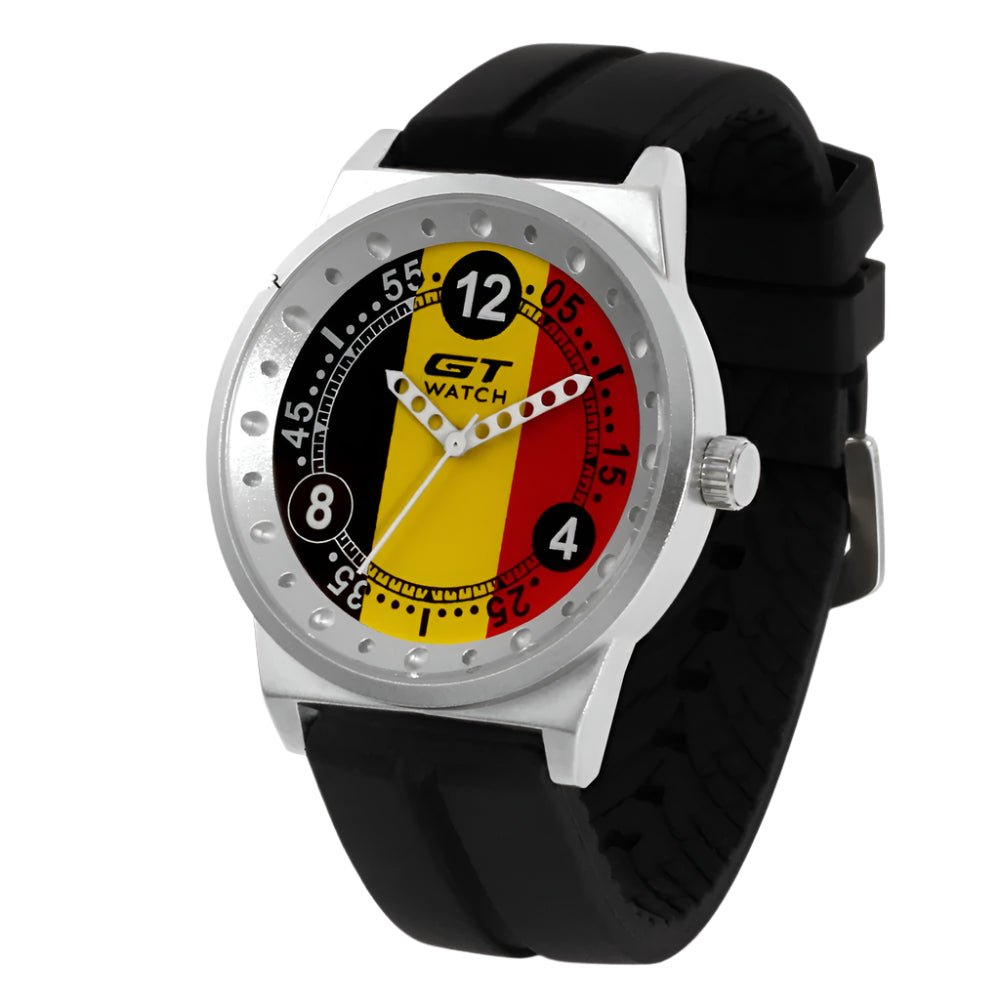GT Watch Men Fashion Brand Watches Germany Flag F1 Sport Watches Silicone Strap Quartz-Watch relogio masculino reloj hombre.