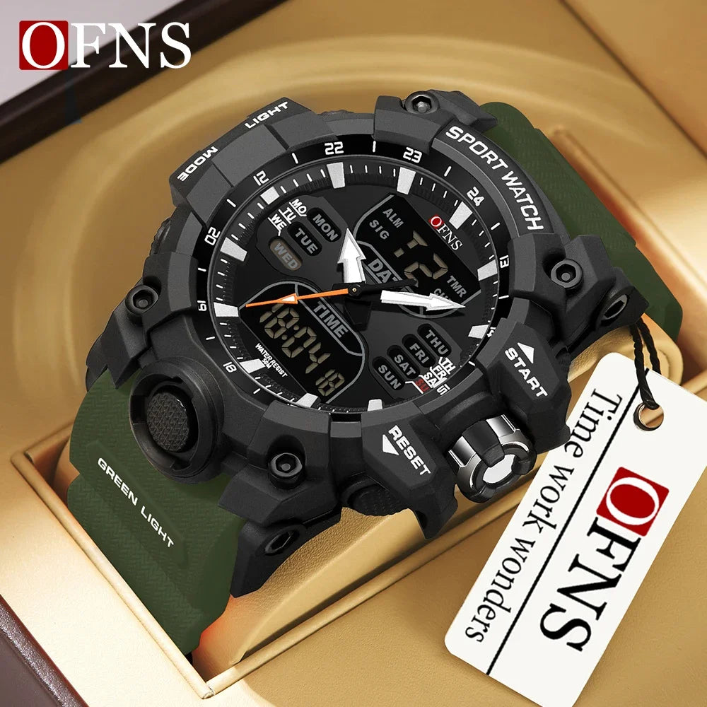 OFNS Top 6126 Nouvelle Montre Électronique à Écran Unique Calorimètre à Étapes Montre à Quartz Minimaliste Veilleuse Étanche Sport Homme