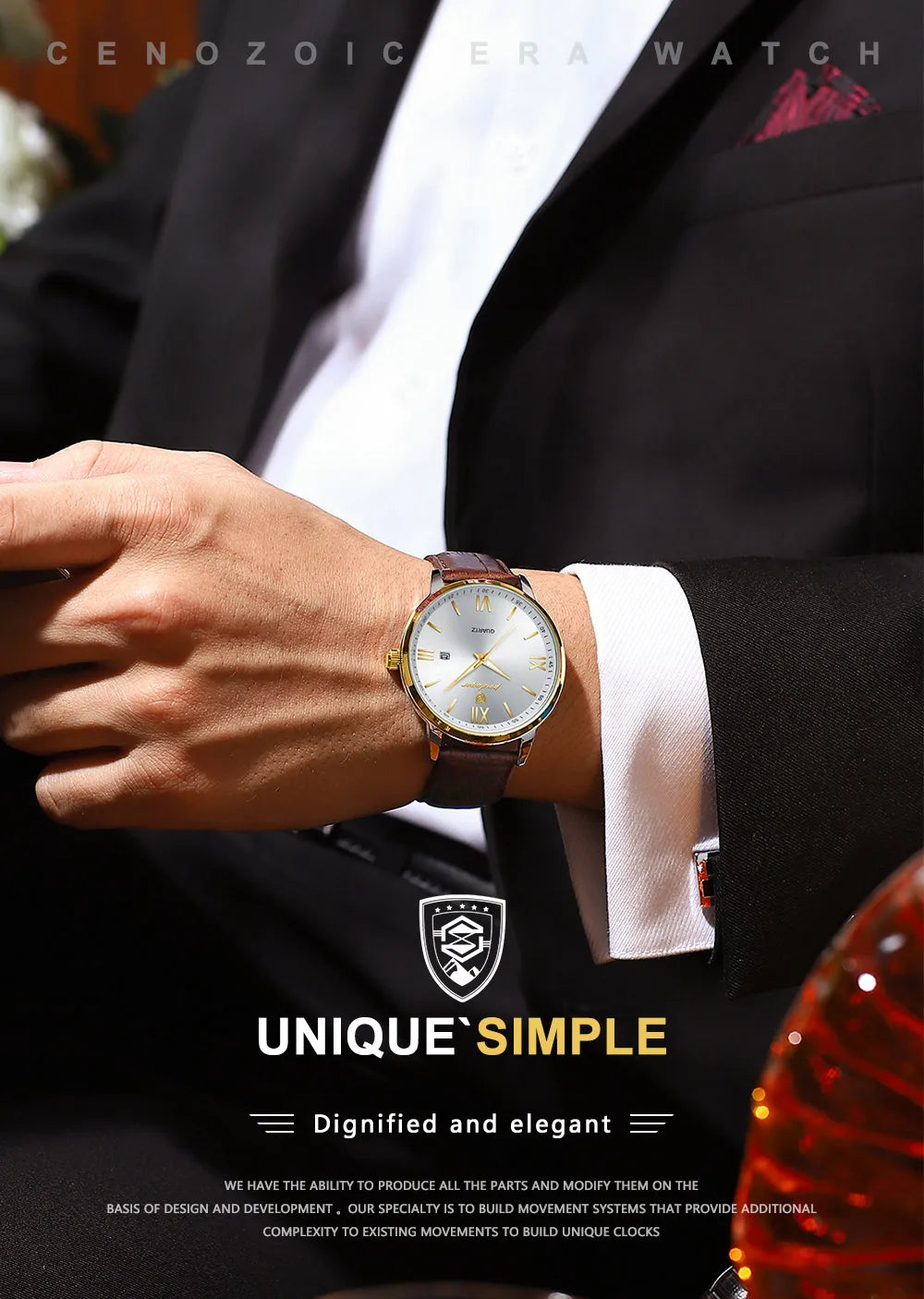 POEDAGAR Men's Watches Top Brand Luxury Men Wrist Watch Leather Quartz Watch Sports Waterproof Male Clock Business Watch +Box
