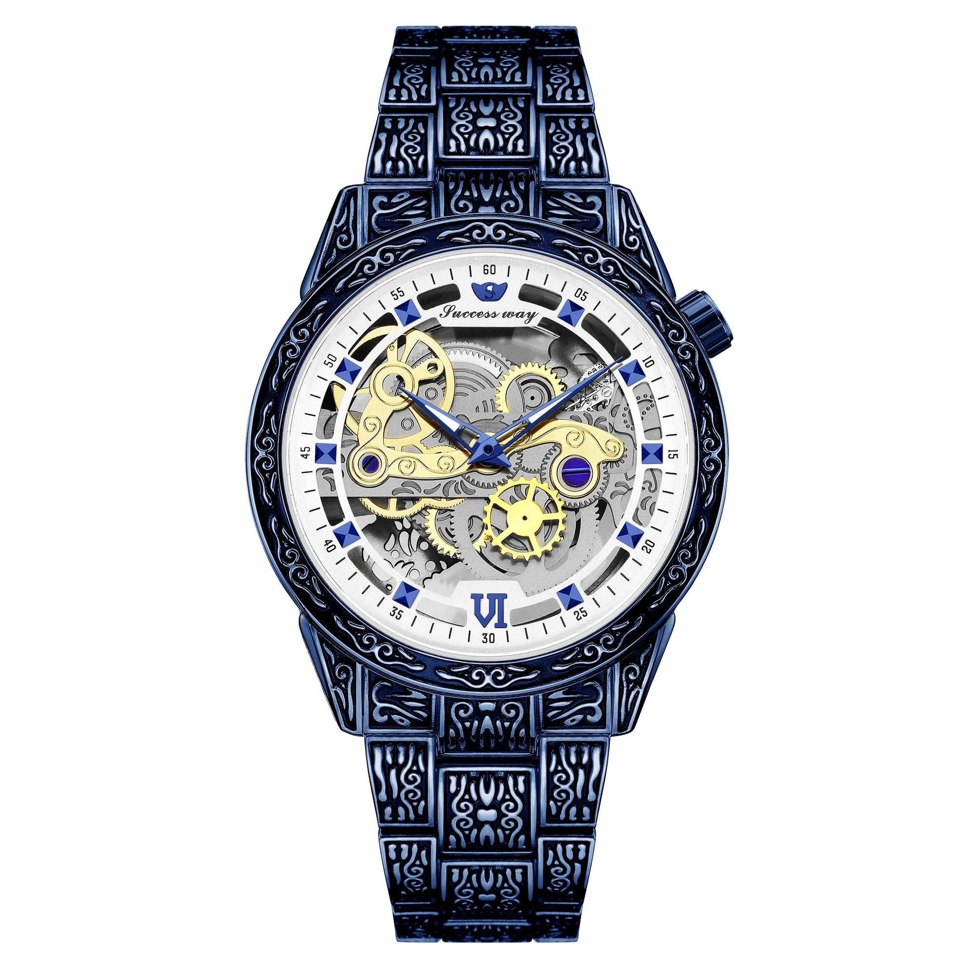 RETRO SKELETON QUARTZ WATCH FOR MEN.