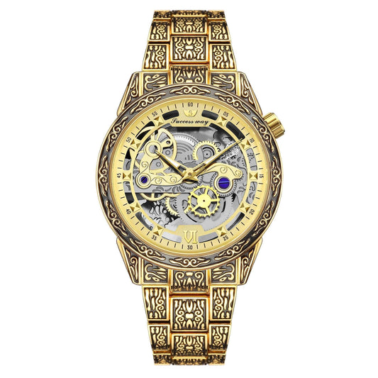 RETRO SKELETON QUARTZ WATCH FOR MEN.
