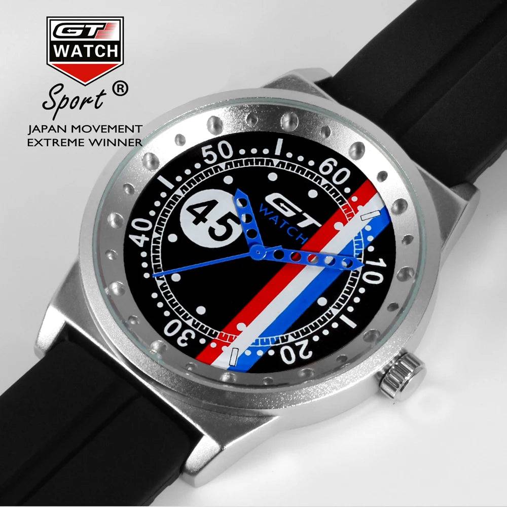 GT Watch Men Sport Watch F1 Fashion Silicone Band Men's Watch Quartz Male Clock relogio masculino relojes hombre 2022.