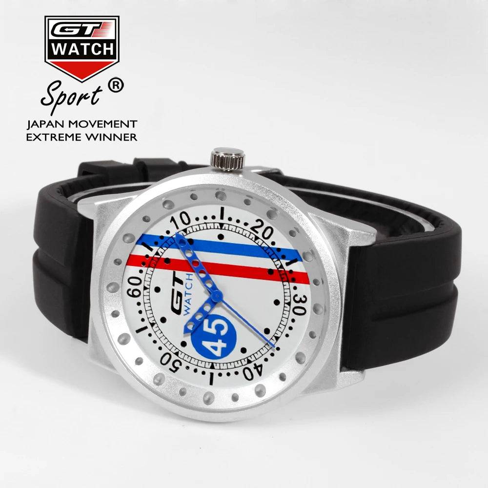 GT Watch Men Sport Watch F1 Fashion Silicone Band Men's Watch Quartz Male Clock relogio masculino relojes hombre 2022.