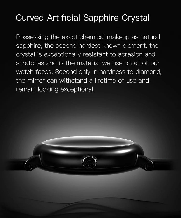 CIGA Design Men's Watch: Automatic Skeleton with Steel Case & Sapphire Crystal.