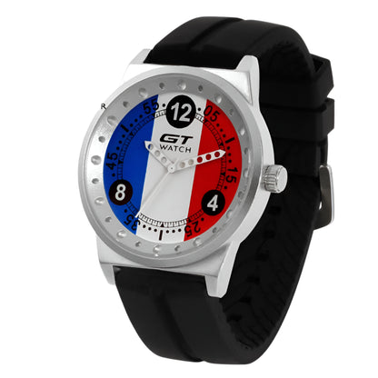 GT Watch Men Fashion Brand Watches Germany Flag F1 Sport Watches Silicone Strap Quartz-Watch relogio masculino reloj hombre.