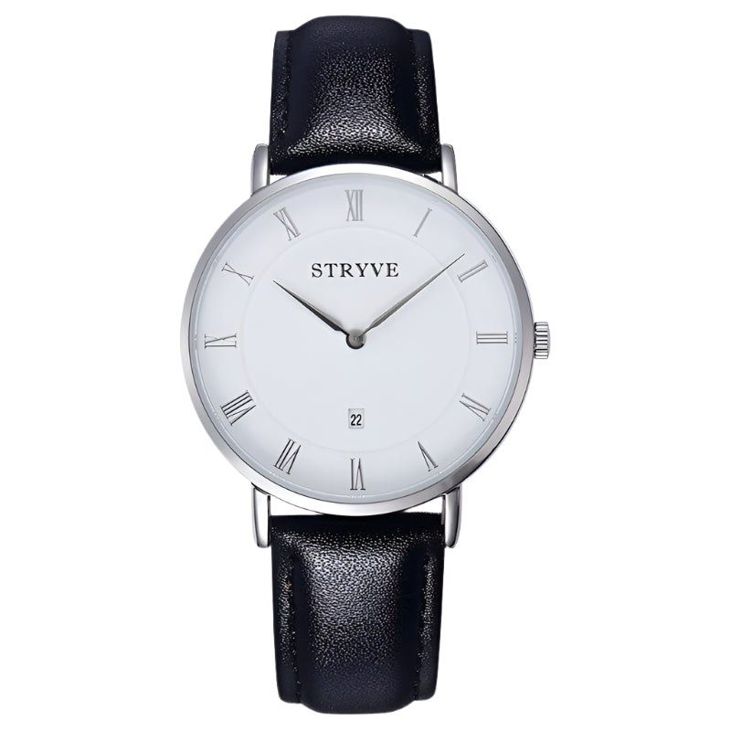 Montre Stryve Brand Women Watches Minimalist Simple Ultra Thin Dial 2 Hands Luxury Genuine Leather Waterproof Quartz Men Watch
