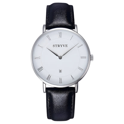 Montre Stryve Brand Women Watches Minimalist Simple Ultra Thin Dial 2 Hands Luxury Genuine Leather Waterproof Quartz Men Watch