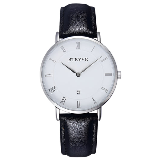 Montre Stryve Brand Women Watches Minimalist Simple Ultra Thin Dial 2 Hands Luxury Genuine Leather Waterproof Quartz Men Watch