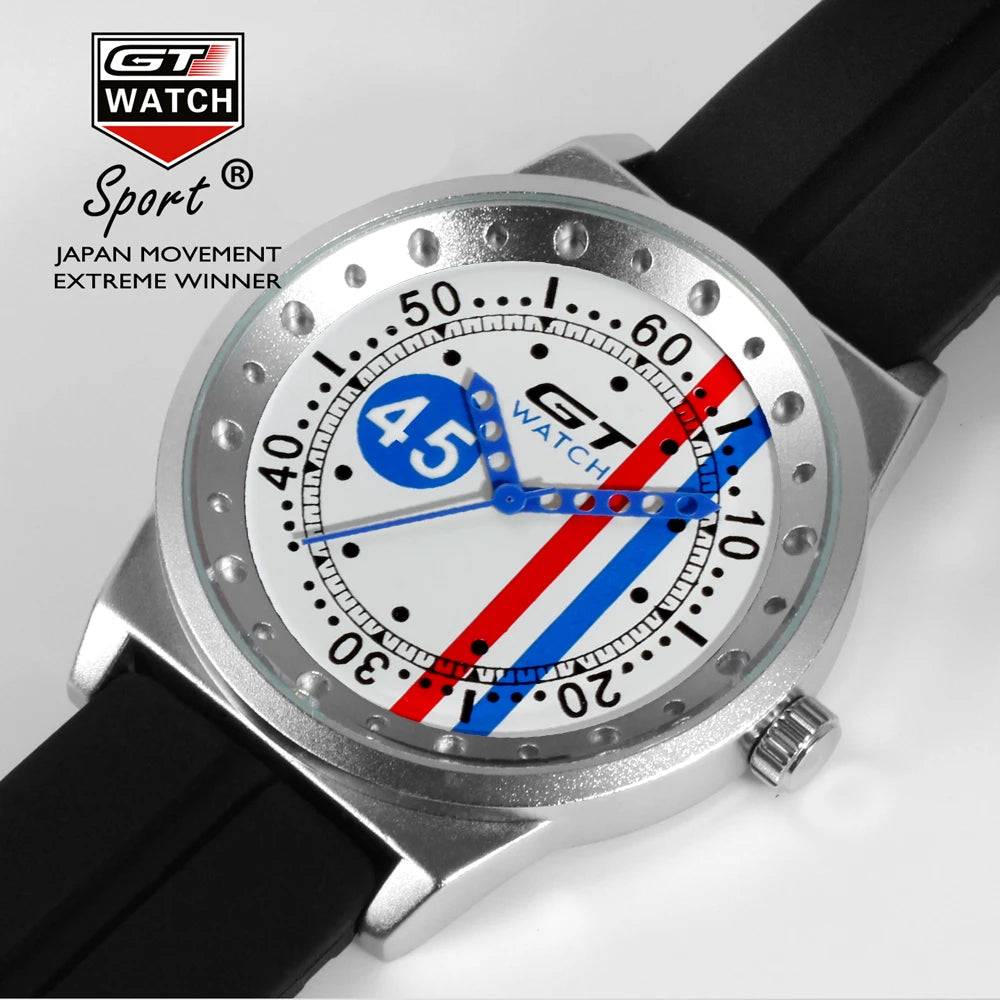 GT Watch Men Sport Watch F1 Fashion Silicone Band Men's Watch Quartz Male Clock relogio masculino relojes hombre 2022.