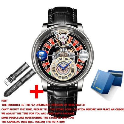 PINDU Men's Watch Casual Business Quartz with Astronomical Design