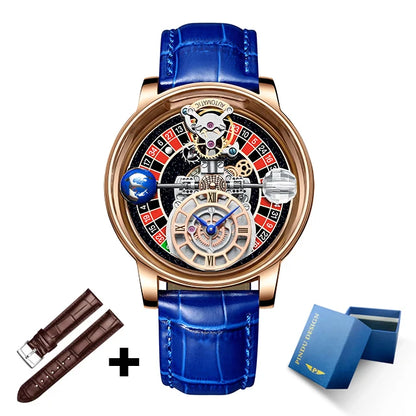 PINDU Men's Watch Casual Business Quartz with Astronomical Glow Design