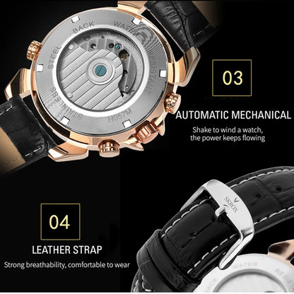 SKROX Tourbillon Automatic Movement Man Knight Watch Mechanical Sports Wrist Watches Original High-End Luxury Field Clockwork