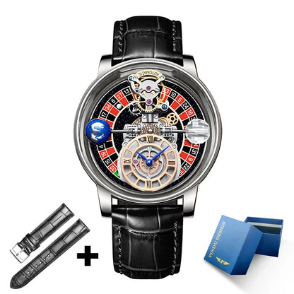 PINDU Men's Watch Casual Business Quartz with Astronomical Glow Design