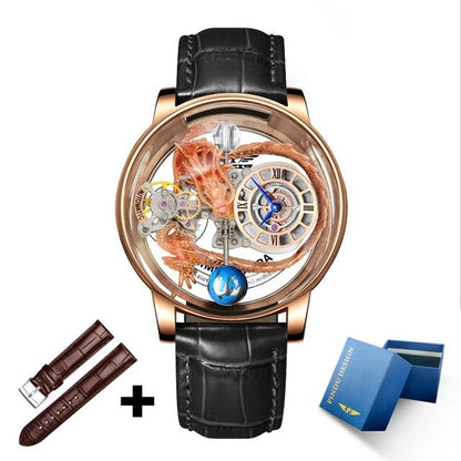 PINDU Men's Watch Casual Business Quartz with Astronomical Glow Design