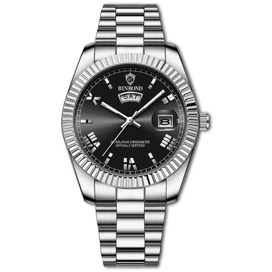 BINBOND LUXURY QUARTZ W33 WATCH WATERPROOF