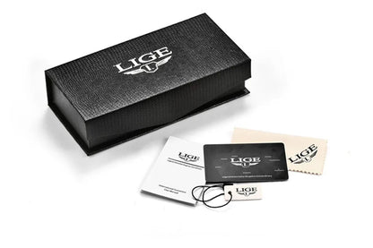 LIGE Mens Watches Business Quartz Watch for Man