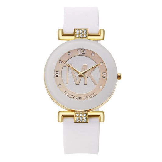 UTHAI W28 Women's Watch: Diamond Silicone Band for College Girls