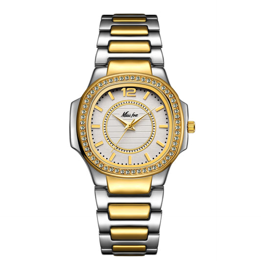 UTHAI W93 Women's Watch: Luxury Diamond Gold Business Quartz Bracelet