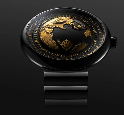 CIGA Design U Series Blue Planet Men's Watch: Luxury Automatic with Gilding & Ceramic