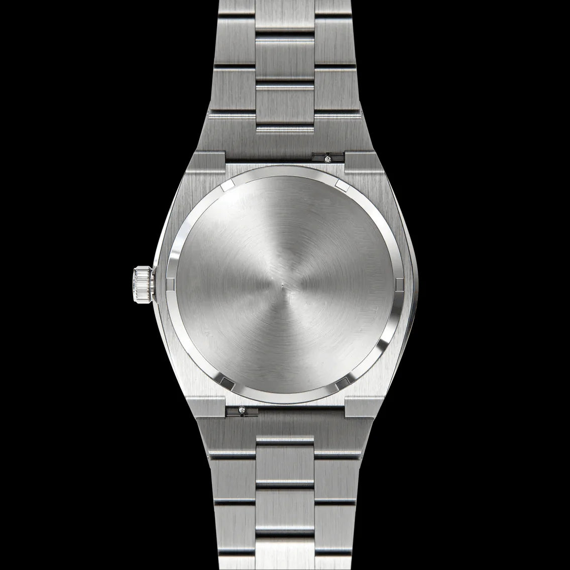 No Logo 5ATM Waterproof Rainbow Stone Bezel Transparent Crystal Dial