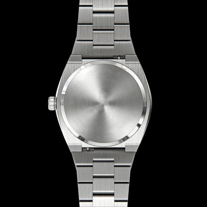 No Logo 5ATM Waterproof Rainbow Stone Bezel Transparent Crystal Dial