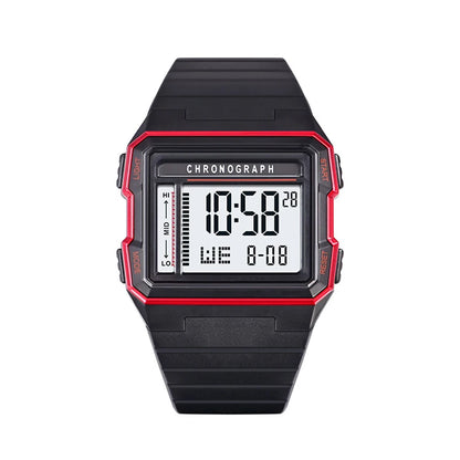 UTHAI CA07 Men's Watch: Square LED Sports with 50ATM Waterproof
