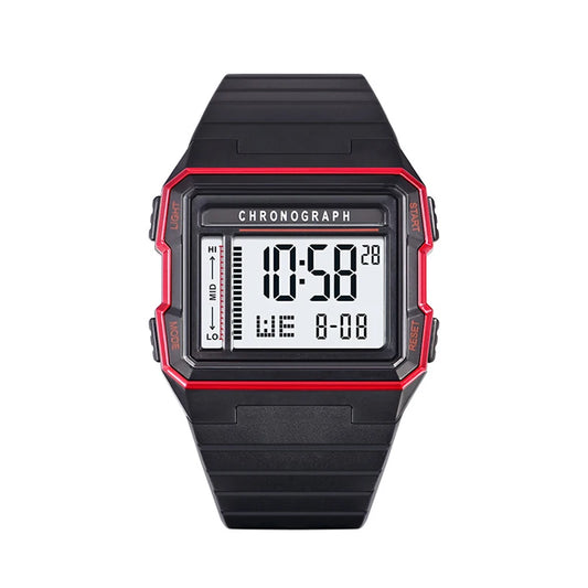 UTHAI CA07 Men's Watch: Square LED Sports with 50ATM Waterproof