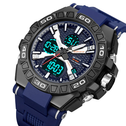 New STRYVE Brand Sports Relojs Hot Men's Digital-Analog Dual Movement Luminous Calendar 5ATM Waterproof Watches 8025 and 8026