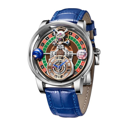 PINDU Men's Watch Casual Business Quartz with Astronomical Design