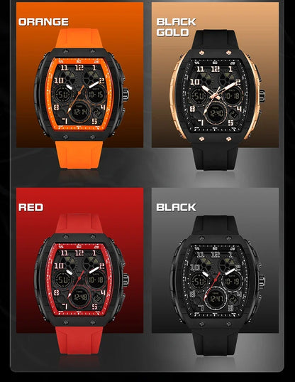 OFNS Top Brand 6157 Digital Watch Men's Sports Watch Electronic LED Men's Watch Men's Clock Outdoor Waterproof Watch 2024