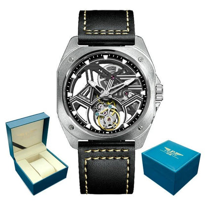 PINDU Men's Watch Advanced Sapphire Chronograph with Luminous Waterproof Design