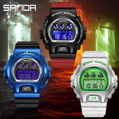 SANDA Top Brand Sports Men's Watches Military Waterproof LED Digital Wristwatch For Male Clock S Shock Relogio Masculino 2127