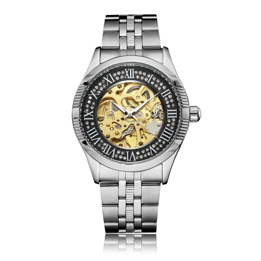 Top Brand Luxury Watches Men Hollow Automatic Golden Skeleton Mechanical Watch Waterproof Men watch.