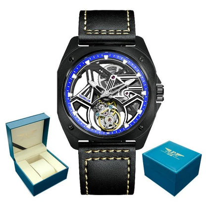 PINDU Men's Watch Advanced Sapphire Chronograph with Luminous Waterproof Design