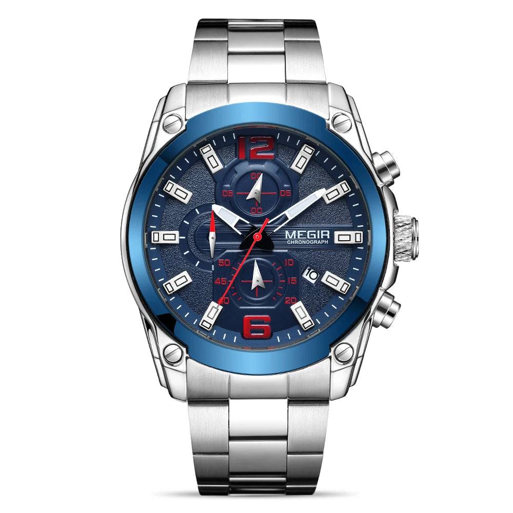Watch for Men relogio masculino Chronograph Analog Quartz Movement Sports Designer Wrist Watch 30M Waterproof Elegant Gift