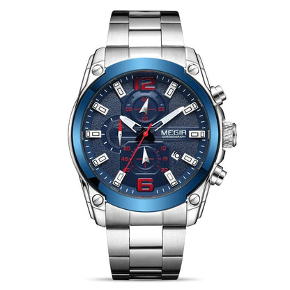 Watch for Men relogio masculino Chronograph Analog Quartz Movement Sports Designer Wrist Watch 30M Waterproof Elegant Gift