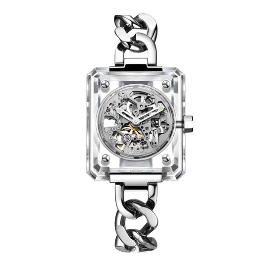 CIGA Design R Series Women's Watch: Crystal Love Skeleton with 3 Straps.