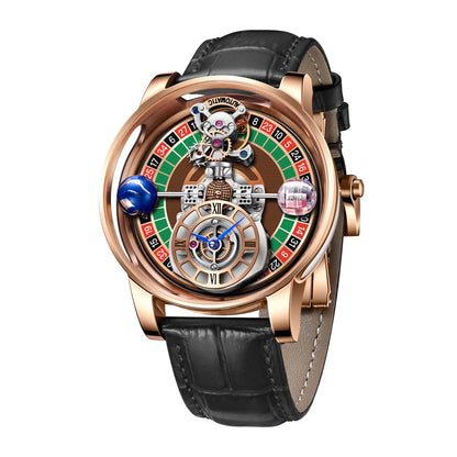 PINDU Men's Watch Casual Business Quartz with Astronomical Design
