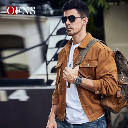 OFNS Top Brand 739 Montre numérique pour homme Montre de sport militaire Montre électronique à quartz étanche à double écran Reno Masculino
