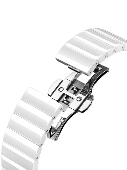 CIGA Design U Series Women's Watch: Blue Planet Ice Age Ceramic Strap.