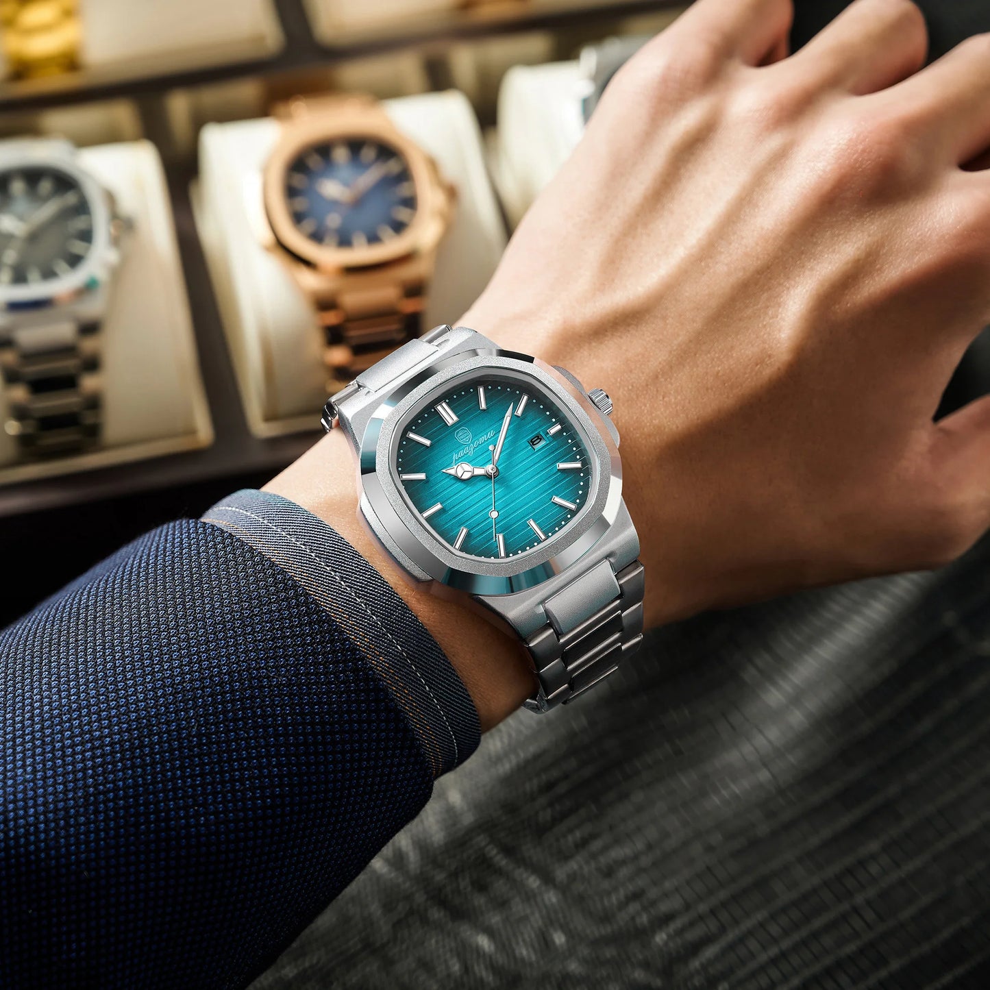 PENGAGAR LUXURY BUSINESS QUARTZ WATCH FOR MEN