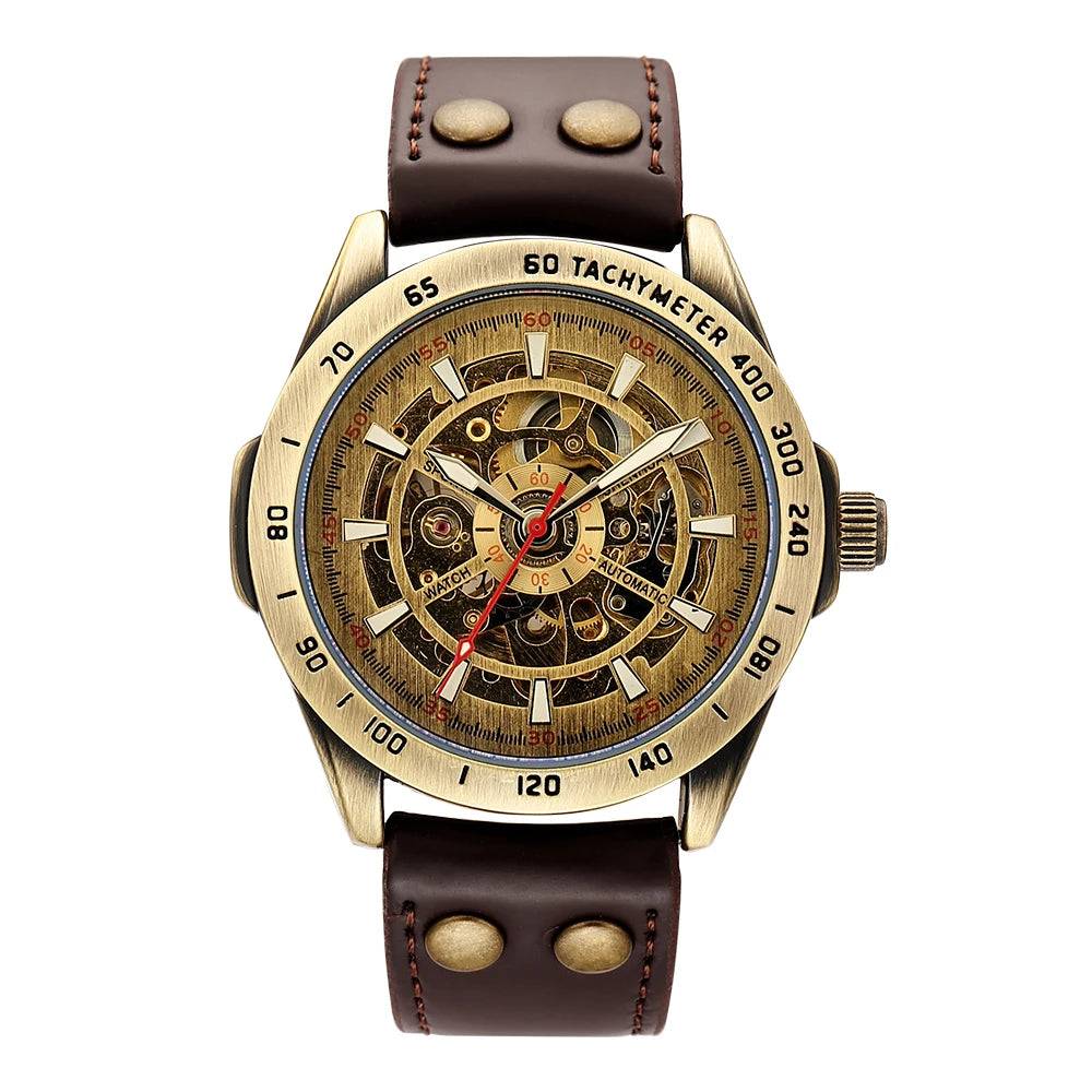 AUTOMATIC MAN WATCH MECHANICAL WATERPROOF WRIST WATCHES For Men LUXURY SKELETON MALE CLOCK STAINLESS STEEL SELF WIND Mens Watch.