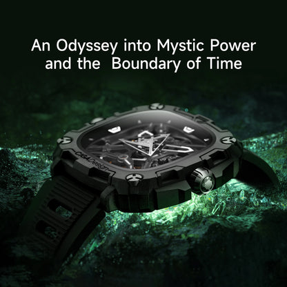 CIGA Design Series X Men's Watch: Eye of Horus Skeleton with Luminous Square Design.