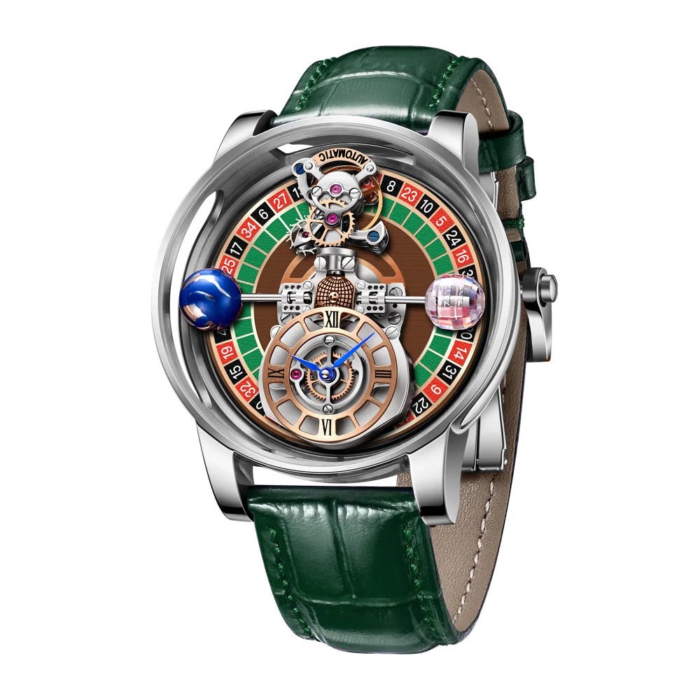 PINDU Men's Watch Casual Business Quartz with Astronomical Design