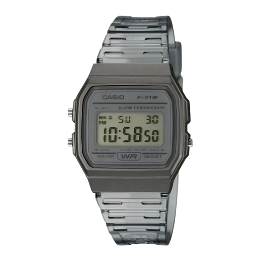Casio F-91WS Square Electric Watch Resin Outdoor Waterproof Sports Women Men Student Watch Digital Stopwatch Automatic Calendar