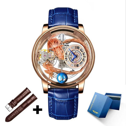 PINDU Men's Watch Casual Business Quartz with Astronomical Glow Design