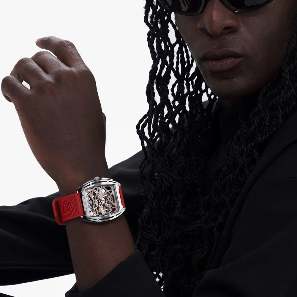 CIGA Design Z Series Men's Watch: Skeleton Automatic with Sapphire Crystal & 2 Straps.