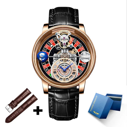 PINDU Men's Watch Casual Business Quartz with Astronomical Glow Design