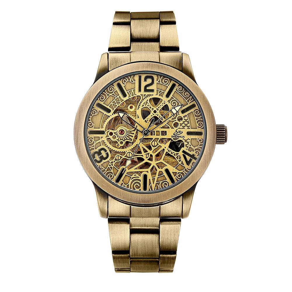 AUTOMATIC MAN WATCH MECHANICAL WATERPROOF WRIST WATCHES For Men LUXURY SKELETON MALE CLOCK STAINLESS STEEL SELF WIND Mens Watch.